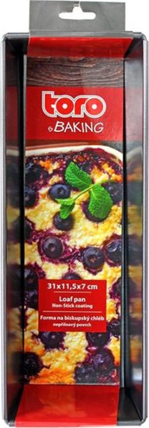 Φόρμα για ψωμί TORO 31x11,5 cm μαύρη