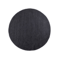 Φυσικό στρογγυλό χαλί FIR WOOL 160 cm 2600 g/m2 ανθρακί