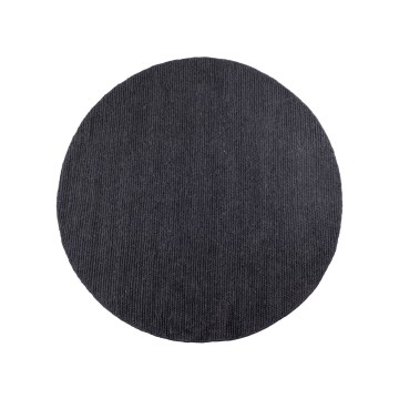 Φυσικό στρογγυλό χαλί FIR WOOL 160 cm 2600 g/m2 ανθρακί