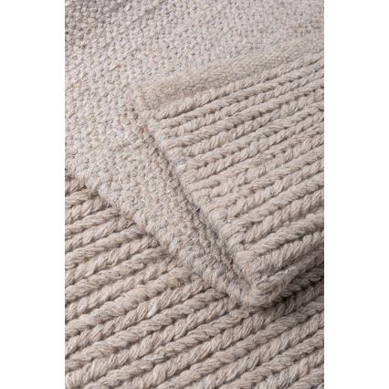 Φυσικό χαλί FIR WOOL 120x170 cm 2600 g/m2 μπεζ