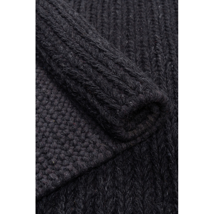 Φυσικό χαλί FIR WOOL 160x230 cm 2600 g/m2 ανθρακί