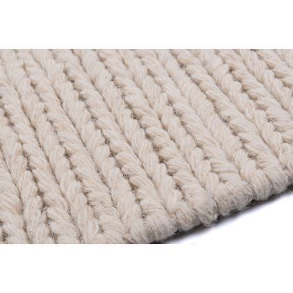 Φυσικό χαλί FIR WOOL 160x230 cm 2600 g/m2 σε κρεμ απόχρωση