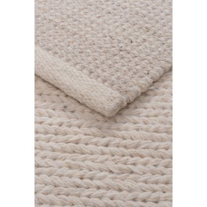 Φυσικό χαλί FIR WOOL 160x230 cm 2600 g/m2 σε κρεμ απόχρωση