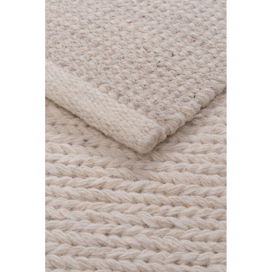 Φυσικό χαλί FIR WOOL 160x230 cm 2600 g/m2 σε κρεμ απόχρωση