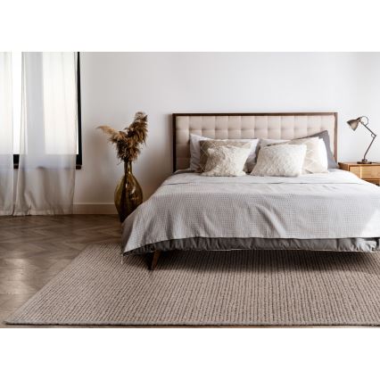 Φυσικό χαλί FIR WOOL 160x230 cm 2600 g/m2 μπεζ