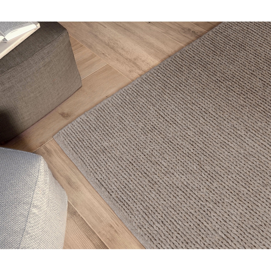 Φυσικό χαλί FIR WOOL 160x230 cm 2600 g/m2 μπεζ