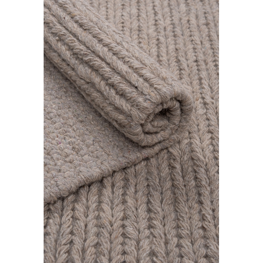 Φυσικό χαλί FIR WOOL 160x230 cm 2600 g/m2 μπεζ