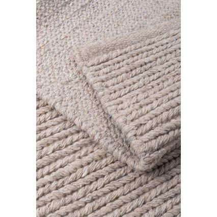 Φυσικό χαλί FIR WOOL 160x230 cm 2600 g/m2 μπεζ