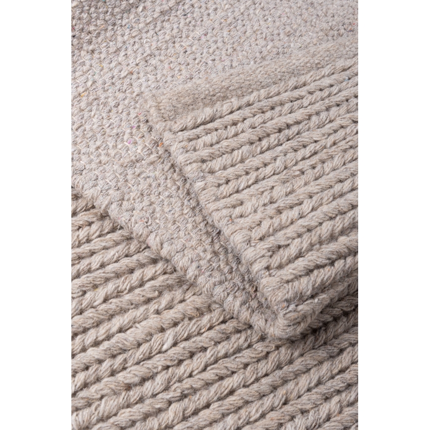 Φυσικό χαλί FIR WOOL 160x230 cm 2600 g/m2 μπεζ