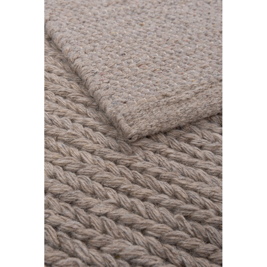 Φυσικό χαλί FIR WOOL 160x230 cm 2600 g/m2 μπεζ