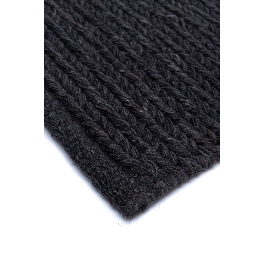 Φυσικό χαλί FIR WOOL 70x140 cm 2600 g/m2 ανθρακί
