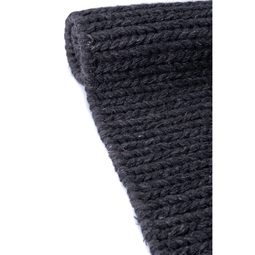 Φυσικό χαλί FIR WOOL 70x140 cm 2600 g/m2 ανθρακί