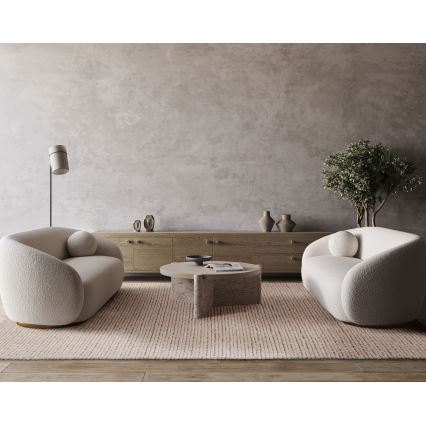 Φυσικό χαλί FIR WOOL 70x140 cm 2600 g/m2 εκρού