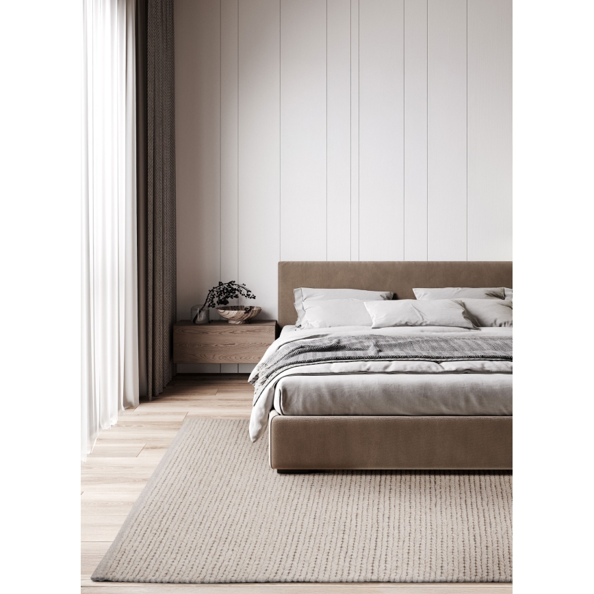 Φυσικό χαλί FIR WOOL 70x140 cm 2600 g/m2 εκρού