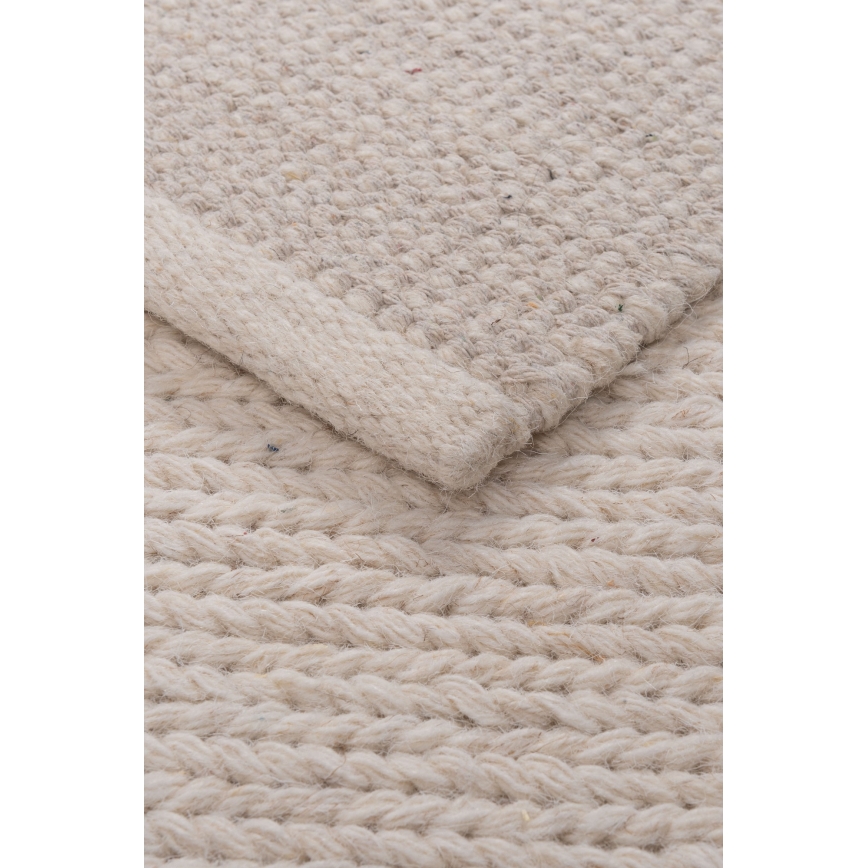 Φυσικό χαλί FIR WOOL 70x140 cm 2600 g/m2 εκρού