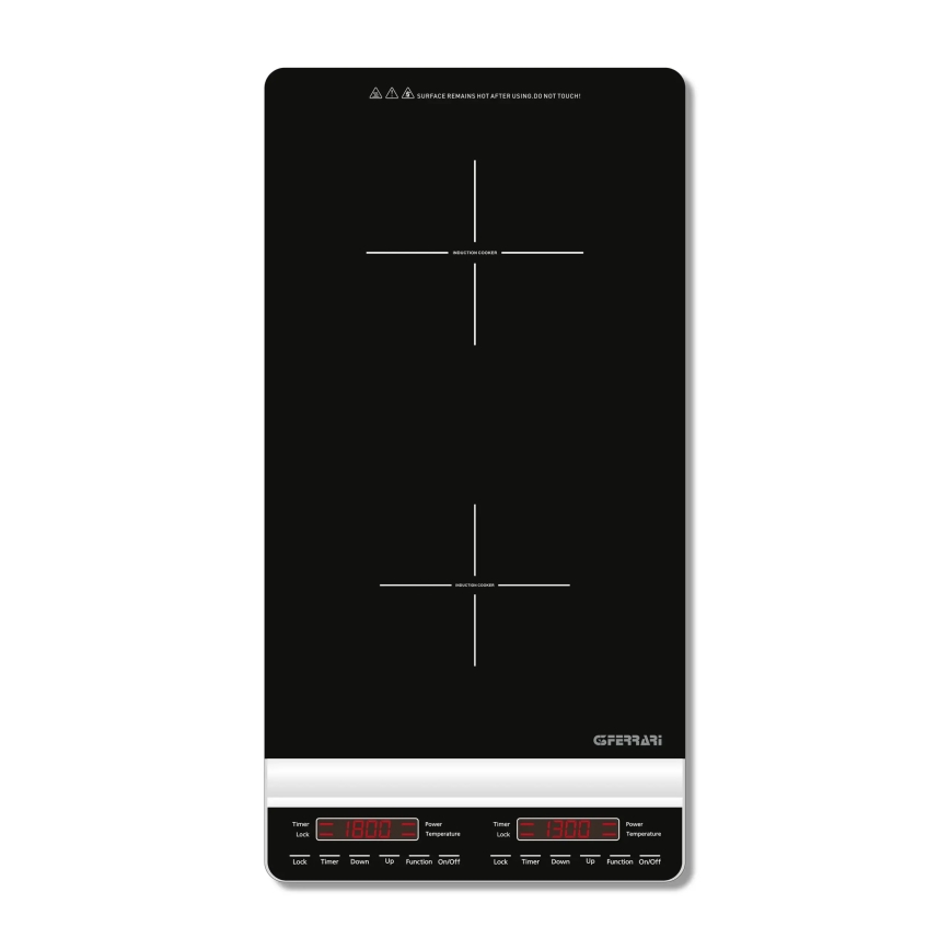 G3Ferrari G1013900 - Διπλή επαγωγική εστία DINAMIKO 3100W/230V μαύρη