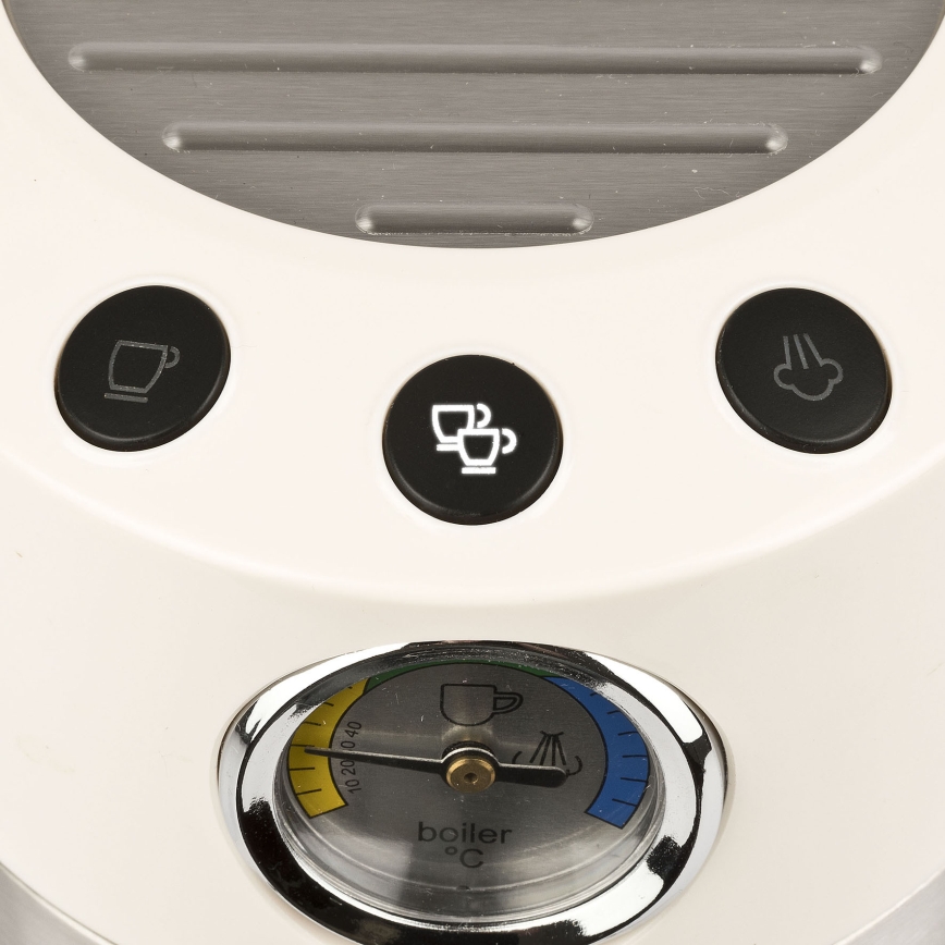 G3Ferrari G1016801 - Μηχανή εσπρέσο με μοχλό AMARCORD 1350W/230V 15 bar σε κρεμ απόχρωση