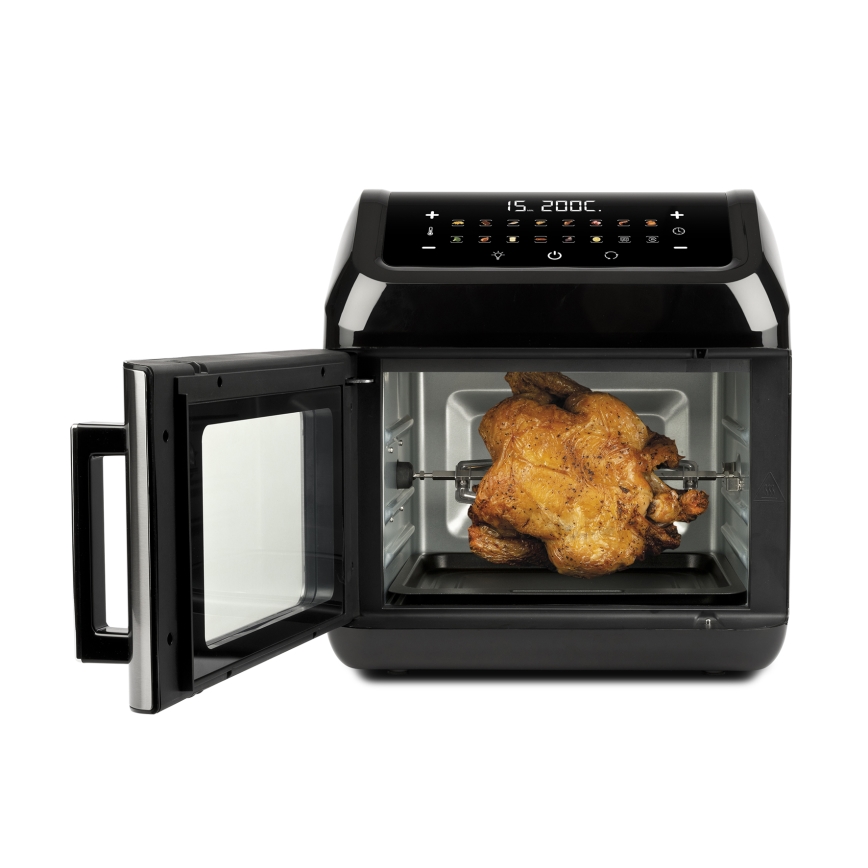 G3Ferrari G1018700 - Πολυλειτουργικός φούρνος FRIGGISANO 1700W/230V 13 l μαύρο/ανοξείδωτο