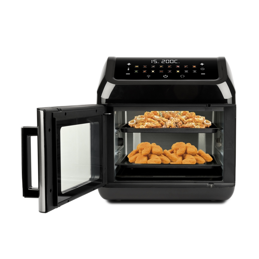 G3Ferrari G1018700 - Πολυλειτουργικός φούρνος FRIGGISANO 1700W/230V 13 l μαύρο/ανοξείδωτο