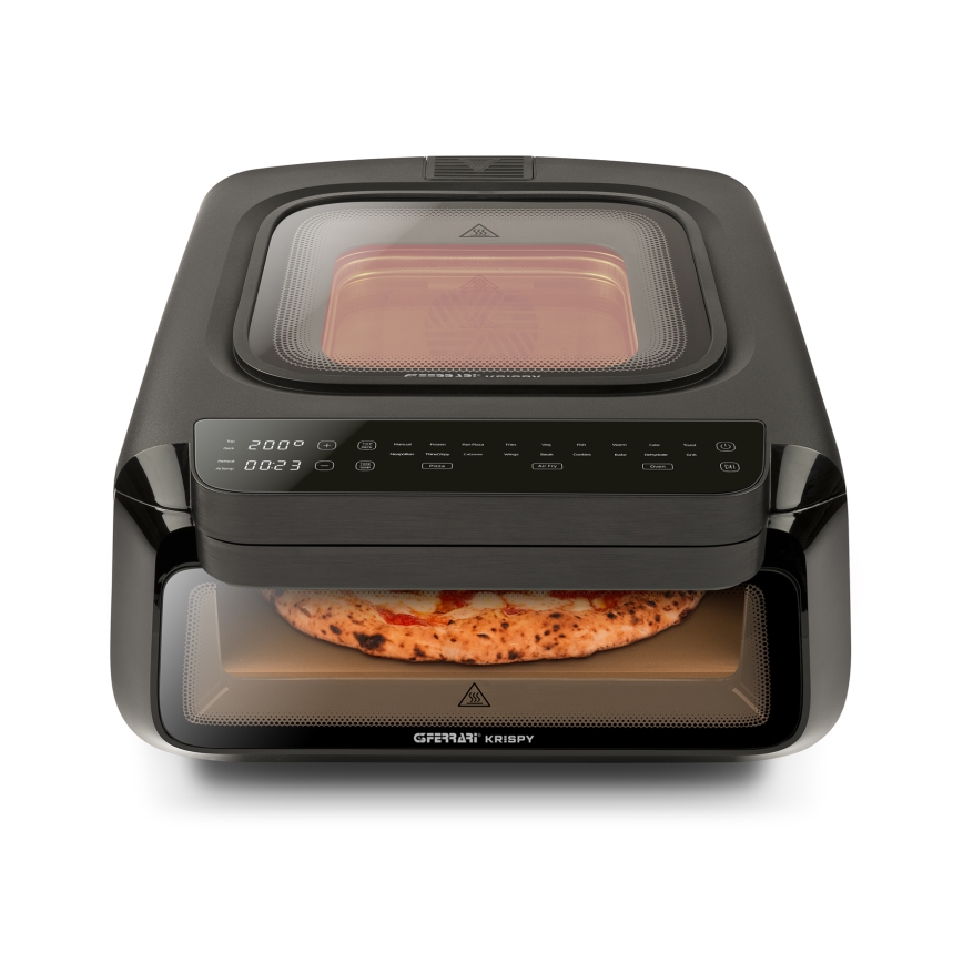 G3Ferrari G1022500 - Πολυλειτουργικός φούρνος KRISPY 3 σε 1 1600W/230V 13 l μαύρος