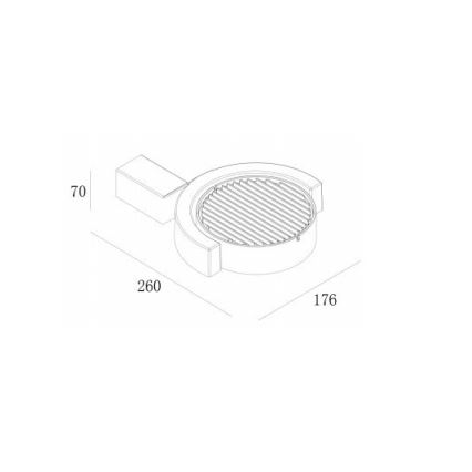 Gardino LX1241A - LED Επιτοίχιο φωτιστικό εξωτερικού χώρου MARGHERITA LED/15W/230V IP54