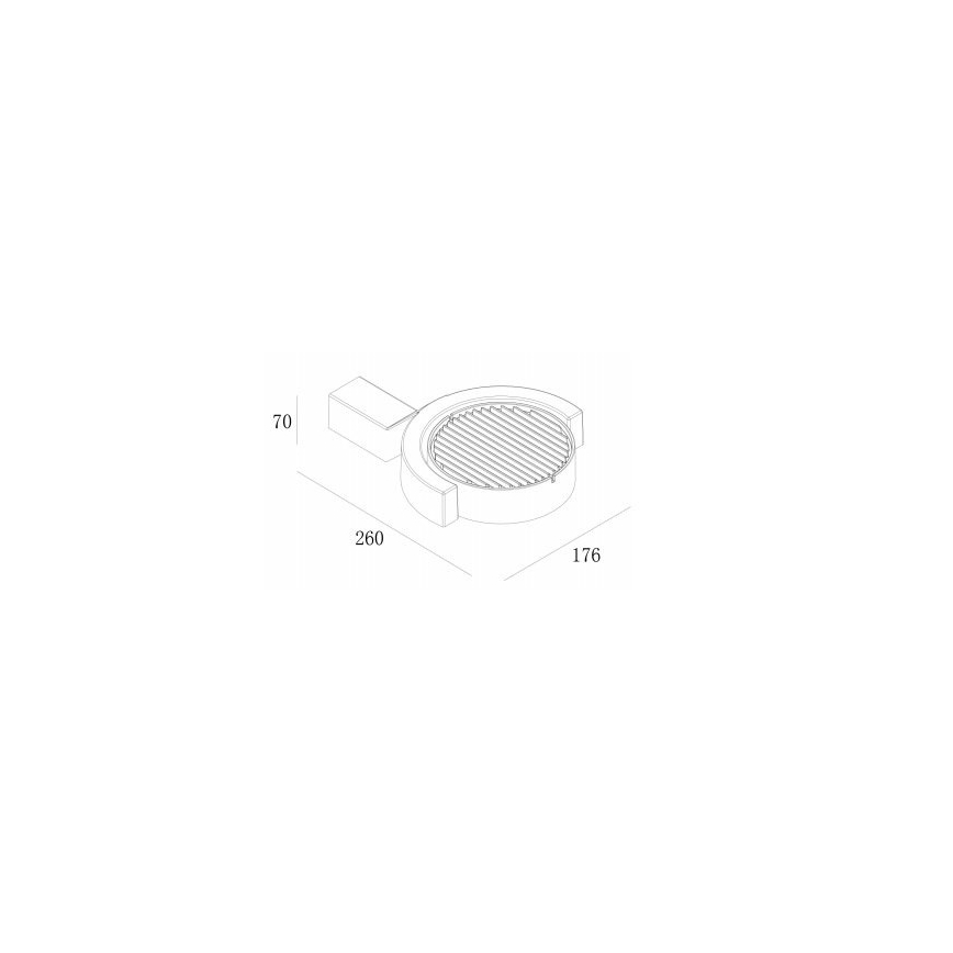 Gardino LX1241A - LED Επιτοίχιο φωτιστικό εξωτερικού χώρου MARGHERITA LED/15W/230V IP54