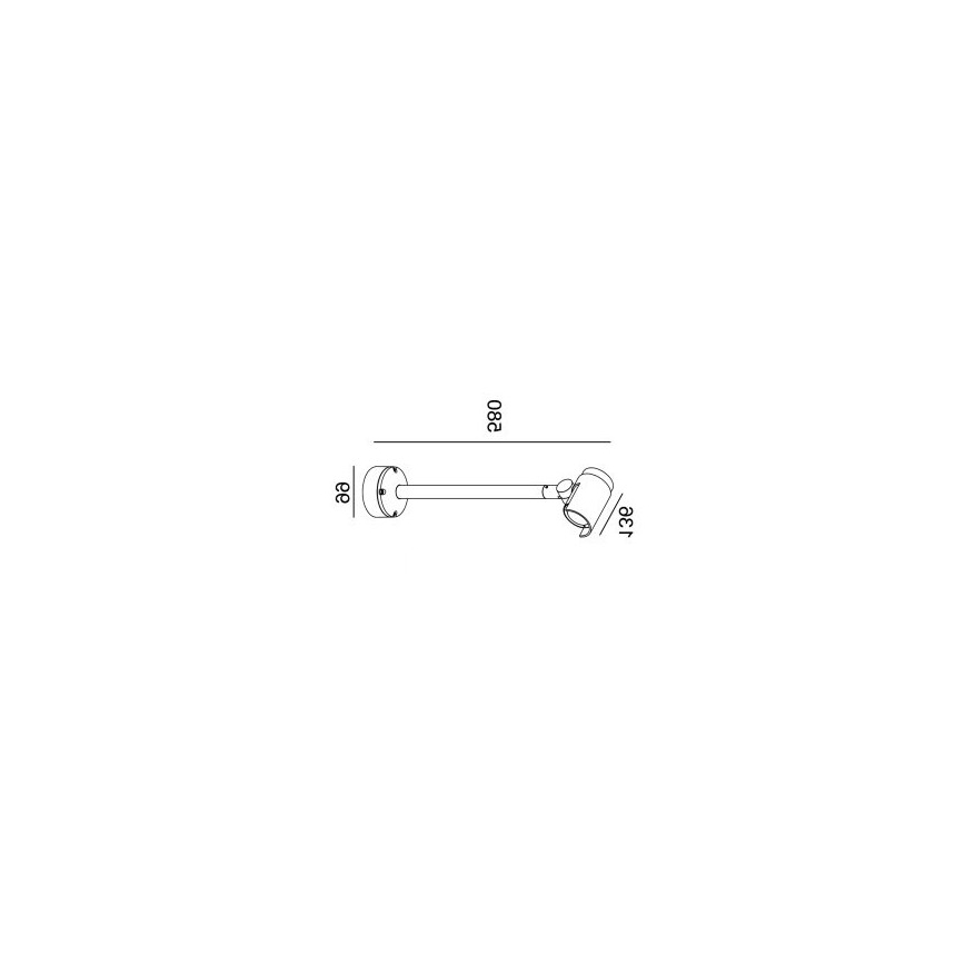 Gardino LX1674 - LED Επιτοίχιο φωτιστικό σποτ εξωτερικού χώρου ROSE LED/15W/230V IP65