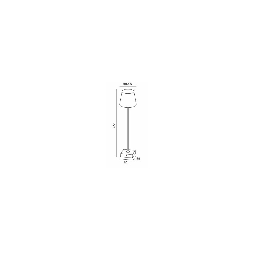 Gardino LX1793-650 - Επιδαπέδια λάμπα εξωτερικού χώρου LED VIOLA LED/7W/230V IP65