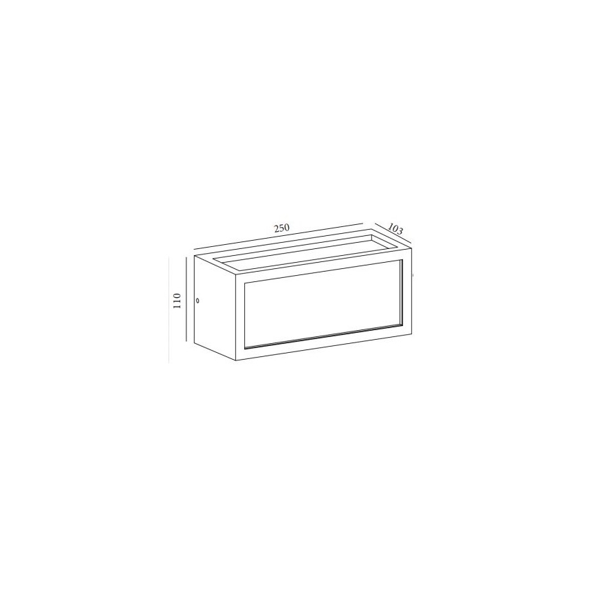 Gardino LX5705-LED - LED Επιτοίχιο φωτιστικό εξωτερικού χώρου BETULLA LED/18W/230V IP54