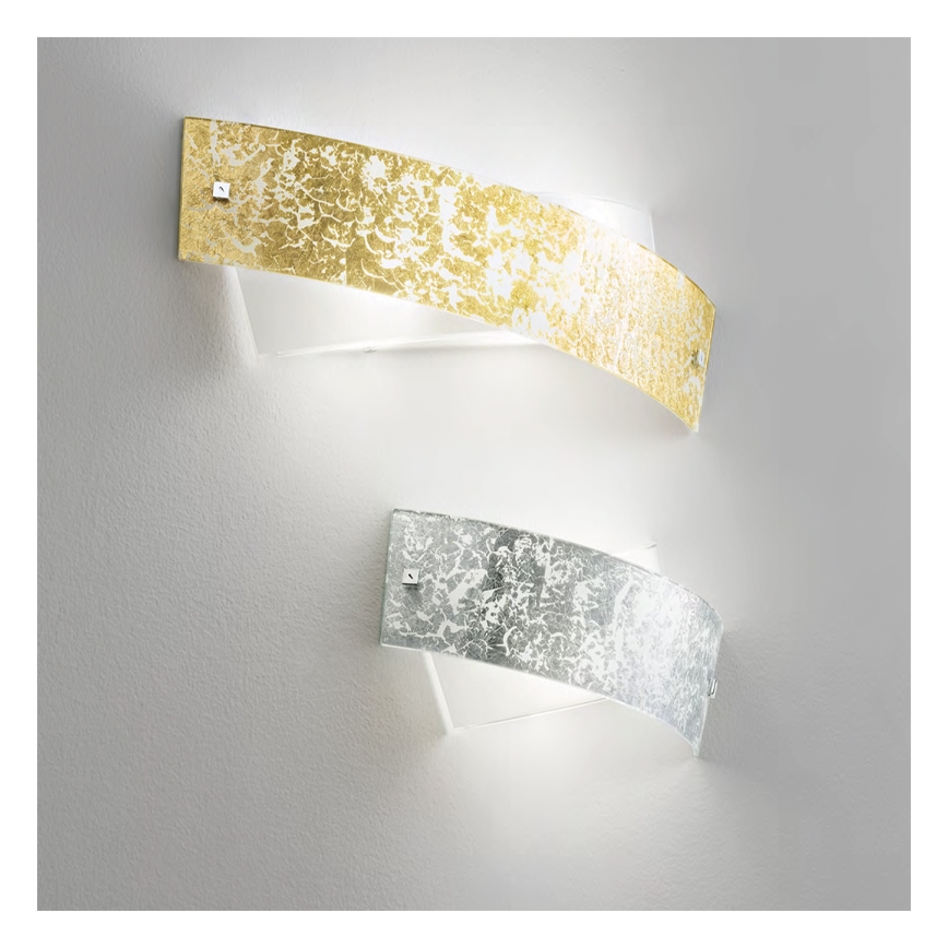 Gea Luce CAMILLA A P oro - Φωτιστικό τοίχου CAMILLA 2xE14/28W/230V 34 cm χρυσαφί