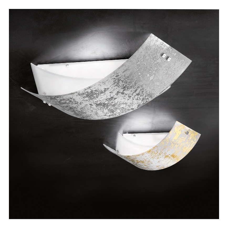 Gea Luce CAMILLA P M arg - Φωτιστικό οροφής CAMILLA 2xE27/70W/230V 63,5 cm ασήμι