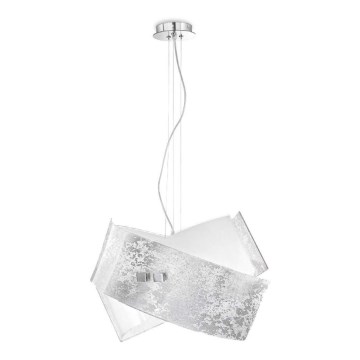 Gea Luce CAMILLA S G arg - Πολύφωτο με συρματόσχοινο CAMILLA 2xE27/70W/230V ασήμι