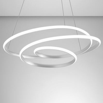 Gea Luce DIVA S G BIANCO - Led Dimmable κρεμαστό φωτιστικό οροφής DIVA LED/44W/230V λευκό