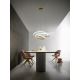 Gea Luce DIVA S G ORO - Led Dimmable κρεμαστό φωτιστικό οροφής DIVA LED/44W/230V χρυσαφί