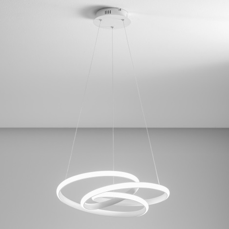 Gea Luce DIVA S P BIANCO - Led Dimmable κρεμαστό φωτιστικό οροφής DIVA LED/43W/230V λευκό