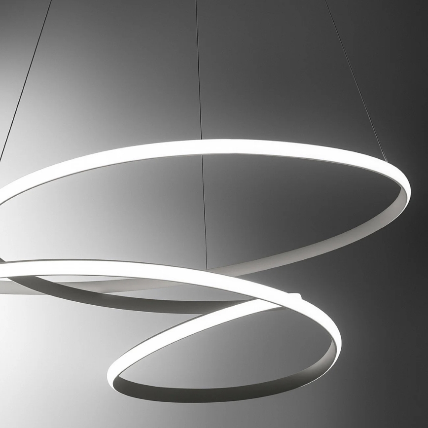 Gea Luce DIVA S/S TITANIO -  Led Dimmable κρεμαστό φωτιστικό οροφής DIVA LED/80W/230V γκρι