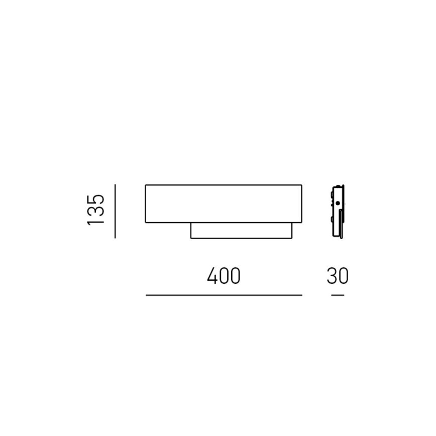Gea Luce DOHA A P T - Φωτιστικό τοίχου LED DOHA LED/15W/230V 40 cm μπεζ