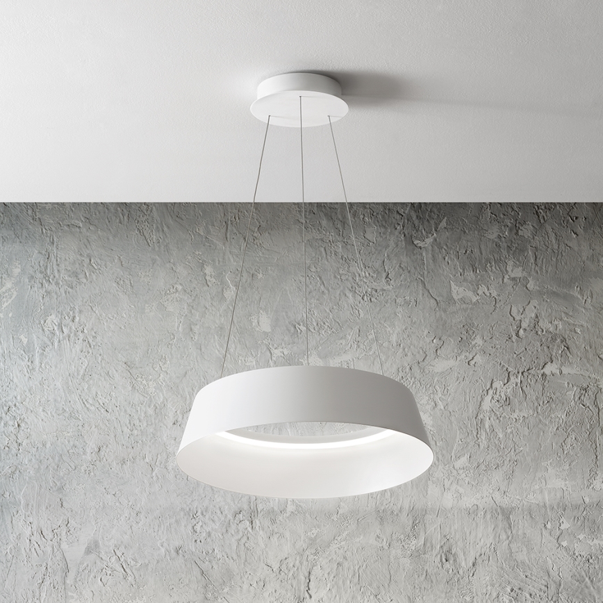 Gea Luce JULIETTE S B - Led Dimmable κρεμαστό φωτιστικό οροφής JULIETTE LED/50W/230V λευκό