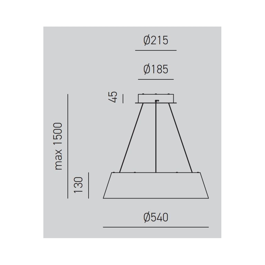 Gea Luce JULIETTE S B - Led Dimmable κρεμαστό φωτιστικό οροφής JULIETTE LED/50W/230V λευκό