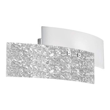 Gea Luce LARA A P arg - Φωτιστικό τοίχου LARA 2xE14/42W/230V ασήμι