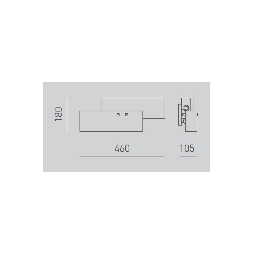 Gea Luce LARA A P oro - Φωτιστικό τοίχου LARA 2xE14/42W/230V χρυσαφί