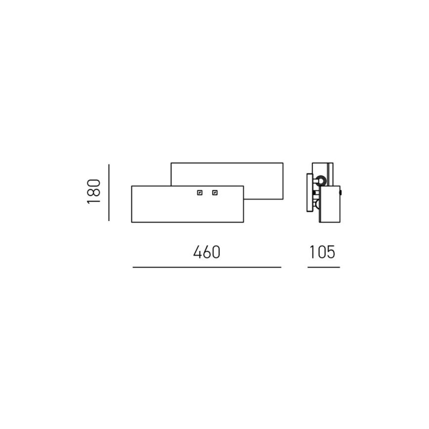 Gea Luce LARA A P oro - Φωτιστικό τοίχου LARA 2xE14/42W/230V χρυσαφί