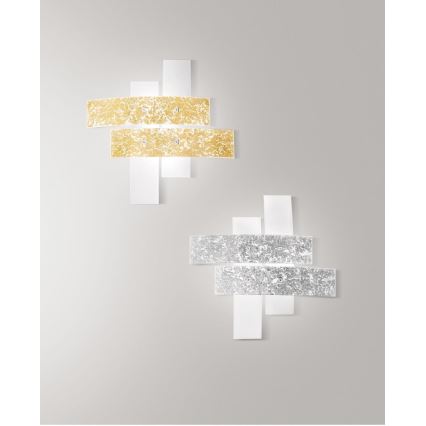 Gea Luce LARA P G arg - Φωτιστικό οροφής LARA 4xE27/52W/230V 91 cm ασήμι