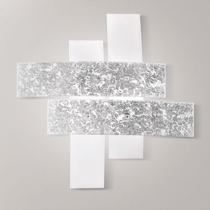 Gea Luce LARA P P arg - Φωτιστικό οροφής LARA 2xE27/52W/230V 50 cm ασήμι