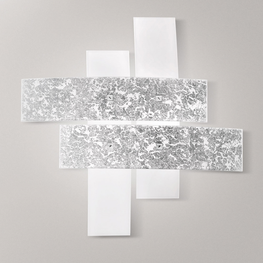 Gea Luce LARA P P arg - Φωτιστικό οροφής LARA 2xE27/52W/230V 50 cm ασήμι