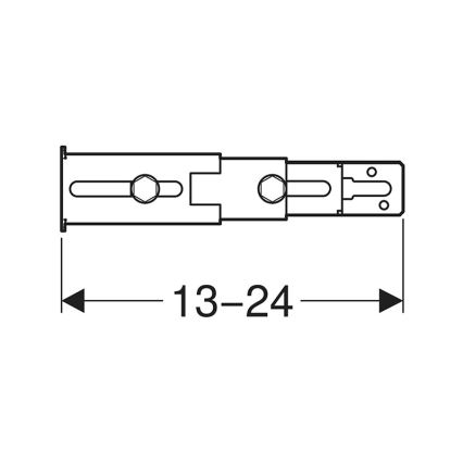 Geberit 111.064.00.1 - Σετ στερέωσης ποδιών για το πίσω τοίχωμα Duofix, 2 τεμάχια
