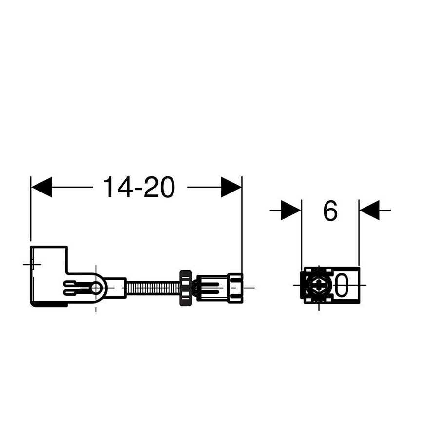 Geberit 111.835.00.1 - Σετ στερέωσης Duofix για τοίχο, 2 τεμ.