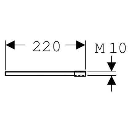 Geberit 111.887.00.1 - Σετ επέκτασης για στερέωση στον τοίχο Duofix 22 cm