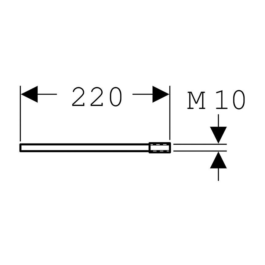 Geberit 111.887.00.1 - Σετ επέκτασης για στερέωση στον τοίχο Duofix 22 cm