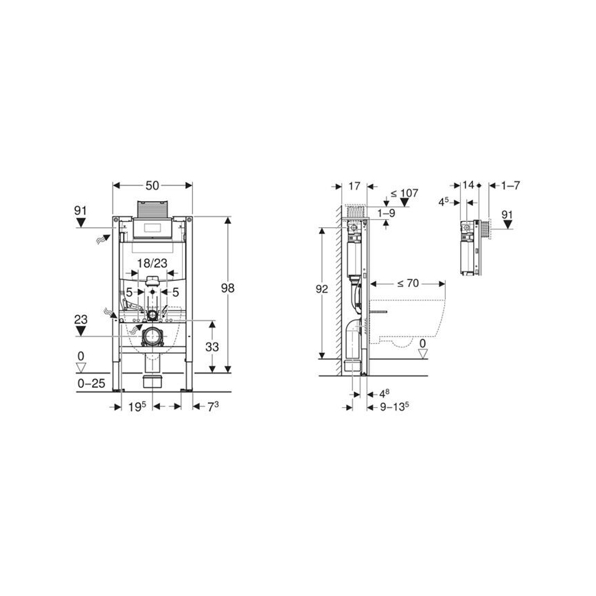 Geberit 115.063.21.1 - Θήκη για ανταλλακτικό DuoFresh